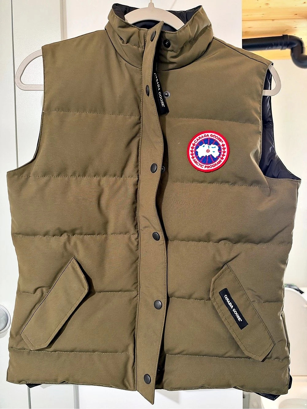Canada Goose Freestyle Vest Olive Puffer Vest